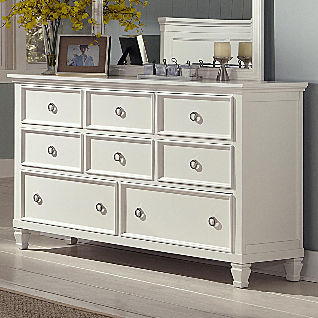 New classic tamarack white shop dresser